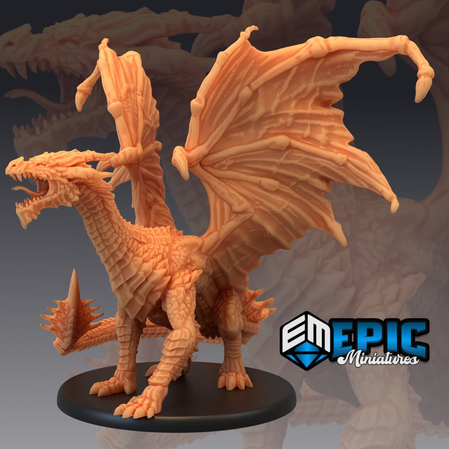 Yellow Dragon Intimidating 386 - #14 Last Rebellion - Epic Miniatures | Dragon, Yellow, Intimidating
