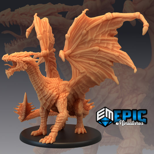 Yellow Dragon Intimidating 386 - #14 Last Rebellion - Epic Miniatures | Dragon, Yellow, Intimidating