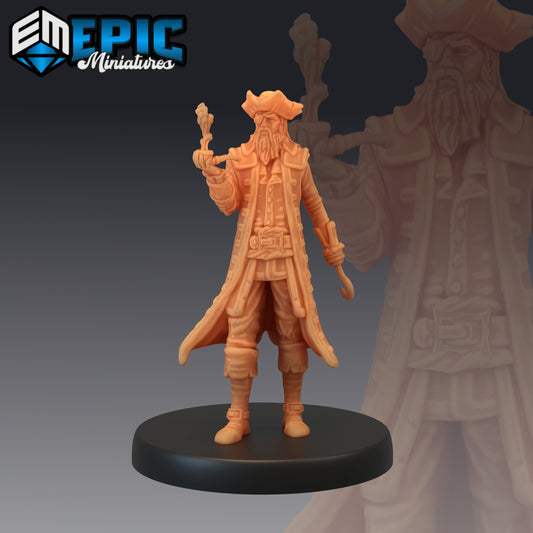 Pirate Captain Hook 087 - #06 Pirates Voyage - Epic Miniatures | Pirate Captain, Pirate, Captain
