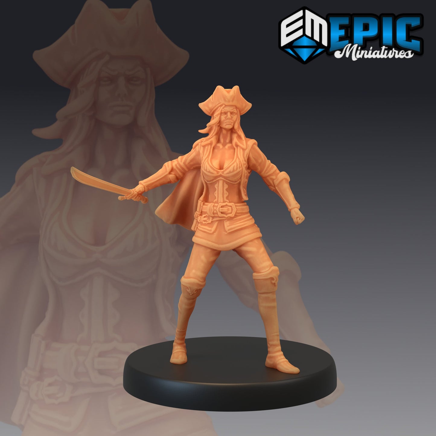 Pirate Boatswain Sword Battle - Epic Miniatures | Pirate, Boatswain, Female Pirate
