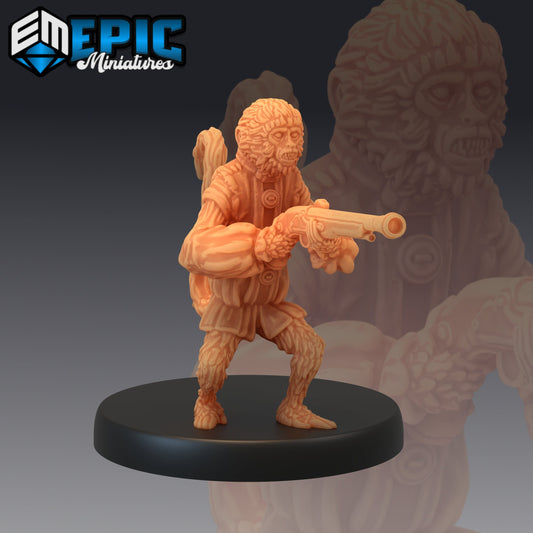 Pirate Monkey Pistol 110 - #06 Pirates Voyage - Epic Miniatures | Pirate, Monkey