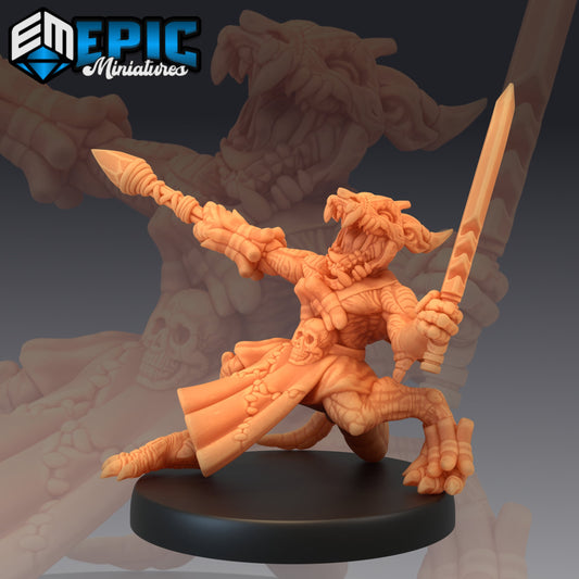Kobold Warrior Skull Mask 460 - #16 Mythical Desert - Epic Miniatures | Kobold, Warrior, Skull Mask