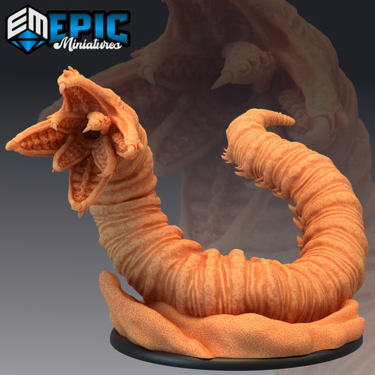 Sandworm Outside 473 - #16 Mythical Desert - Epic Miniatures | Worm