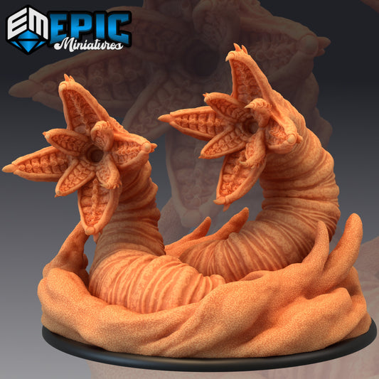 Sandworm Twins 474 - #16 Mythical Desert - Epic Miniatures | Worm