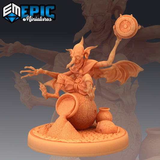 Dust Mephit Lazy Worker 491 - #16 Mythical Desert - Epic Miniatures | Merchant, Dust Mephit, Mephit, Lazy Worker, Worker