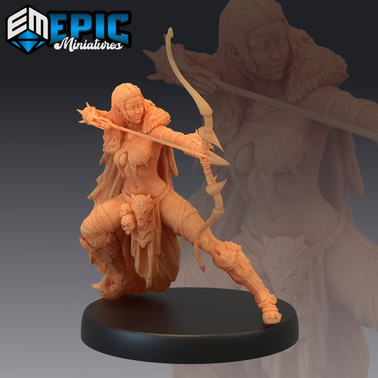 Amazon Archer 422 - #15 Fey Woods - Epic Miniatures | Female Archer, Bow