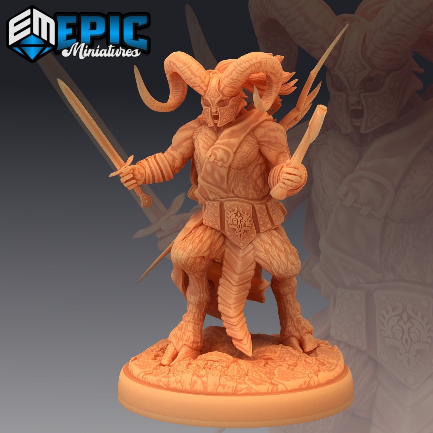 Satyr Armored Fighting - Epic Miniatures | Warrior