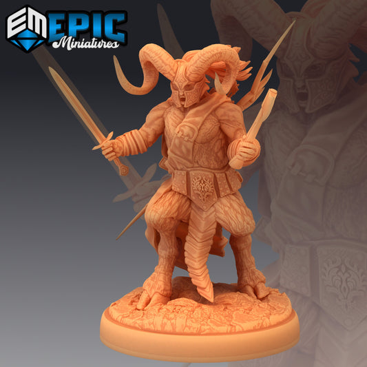 Satyr Armored Fighting - Epic Miniatures | Warrior