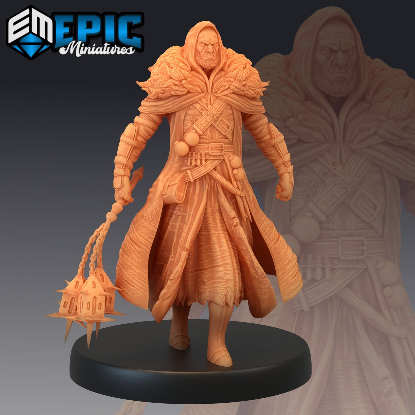 Half Orc Witch Hunter Mace - Epic Miniatures | Half Orc, Witch Hunter, Mace