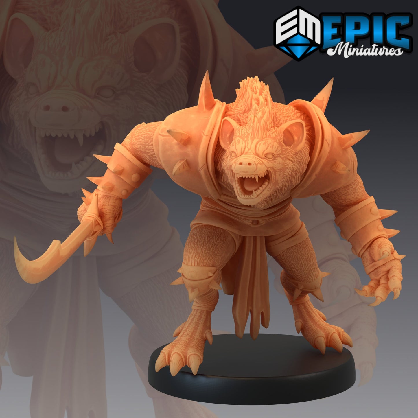 Gnoll Sword Charging - Epic Miniatures | Gnoll, Sword, Warrior