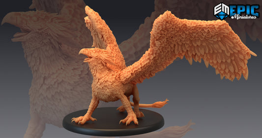 Savage Gryphon 358 - #13 Monster Rampage - Epic Miniatures | Beast, Gryphon, Winged Beast
