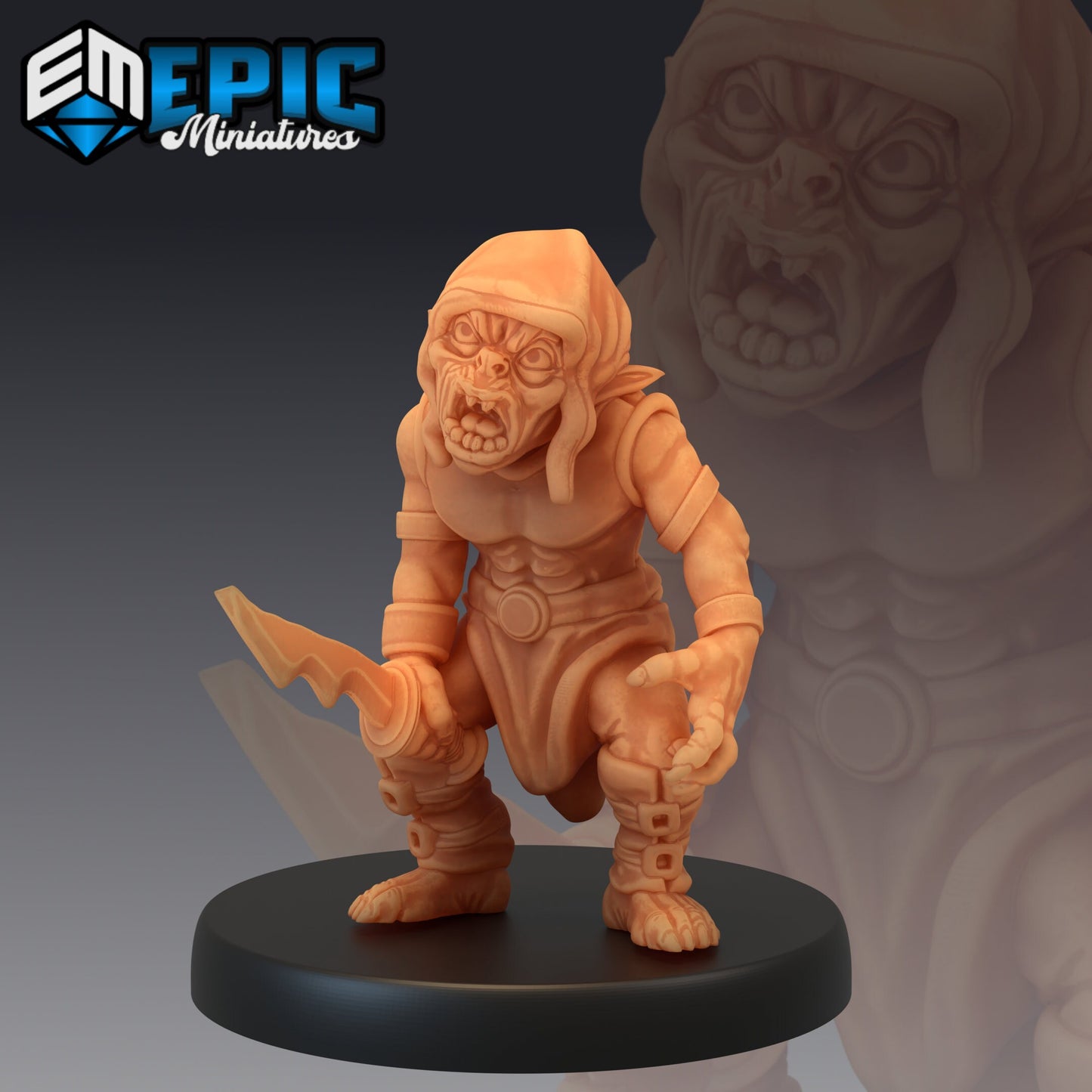 Goblin Redcap 365 - #13 Monster Rampage - Epic Miniatures | Goblin, Redcap, Sword