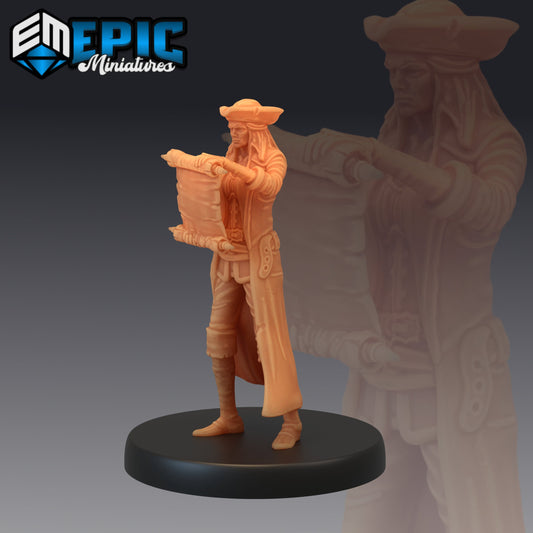 Pirate Quartermaster Map 088 - #06 Pirates Voyage - Epic Miniatures | Pirate Quartermaster, Pirate, Female Pirate
