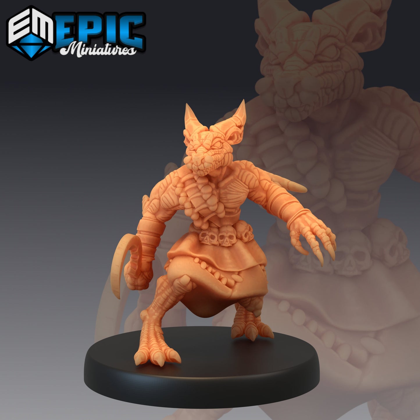 Kobold Warrior Sickle 458 - #16 Mythical Desert - Epic Miniatures | Kobold, Warrior, Sickle