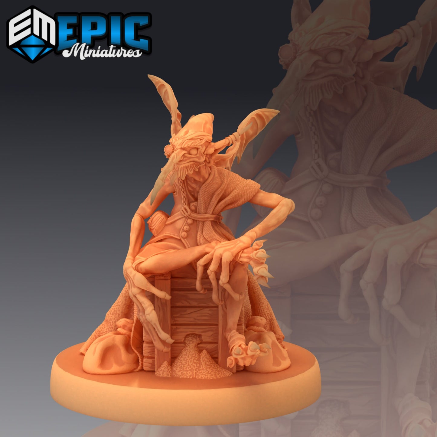 Dust Mephit Merchant - Epic Miniatures | Merchant, Dust Mephit, Mephit