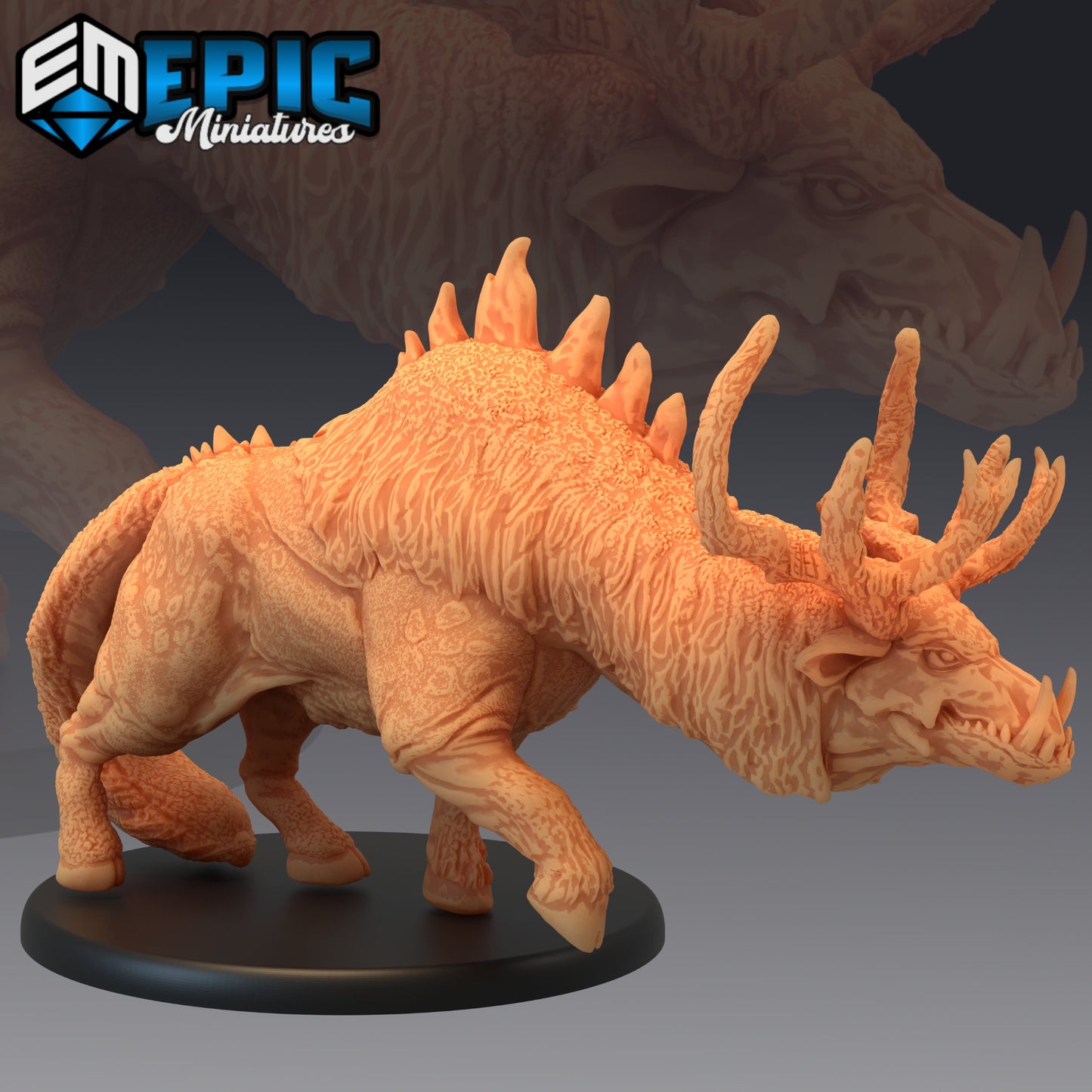 Catoblepas 420 - #15 Fey Woods - Epic Miniatures | Cattle, Bull