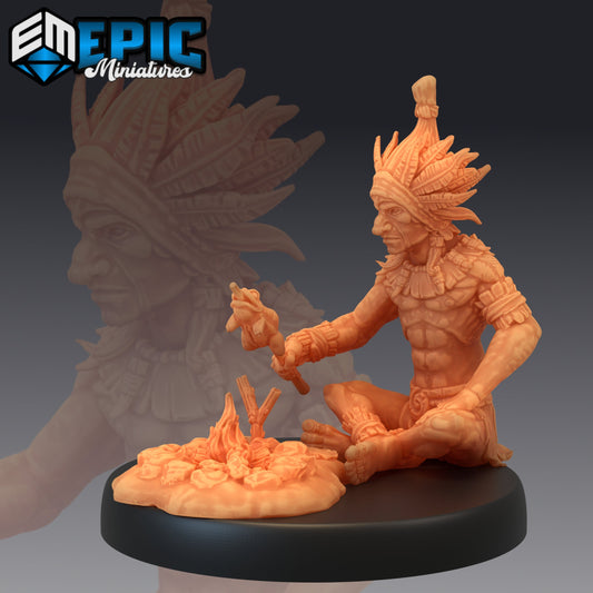 Forest Gnome Camping 438 - #15 Fey Woods - Epic Miniatures | Gnome, Forest, Camping, Sitting