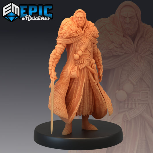 Half-Orc Witch Hunter Sword 445 - #15 Fey Woods - Epic Miniatures | Half Orc, Witch Hunter, Sword