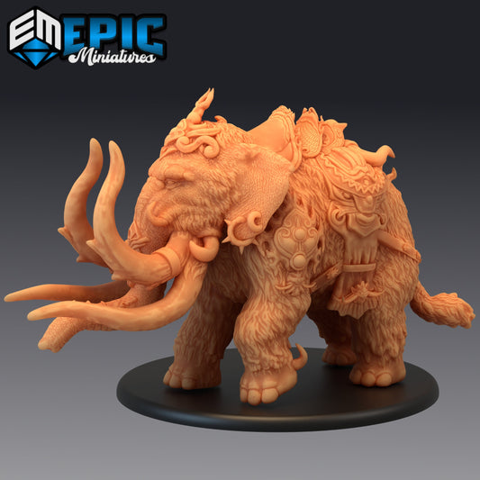 Dire Mammoth Armored 789 - #24 Norse Raiders - Epic Miniatures | Huge | Beast