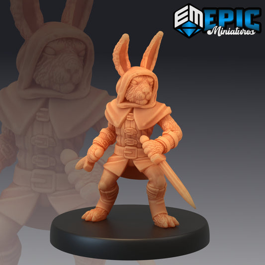 Bunny Rogue 670 - #21 Rodent Wars - Epic Miniatures | Medium | Humanoids, Masculine, Sword
