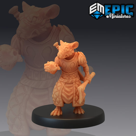 Rat Executioner 677 - #21 Rodent Wars - Epic Miniatures | Medium | Humanoids, Masculine, Axe