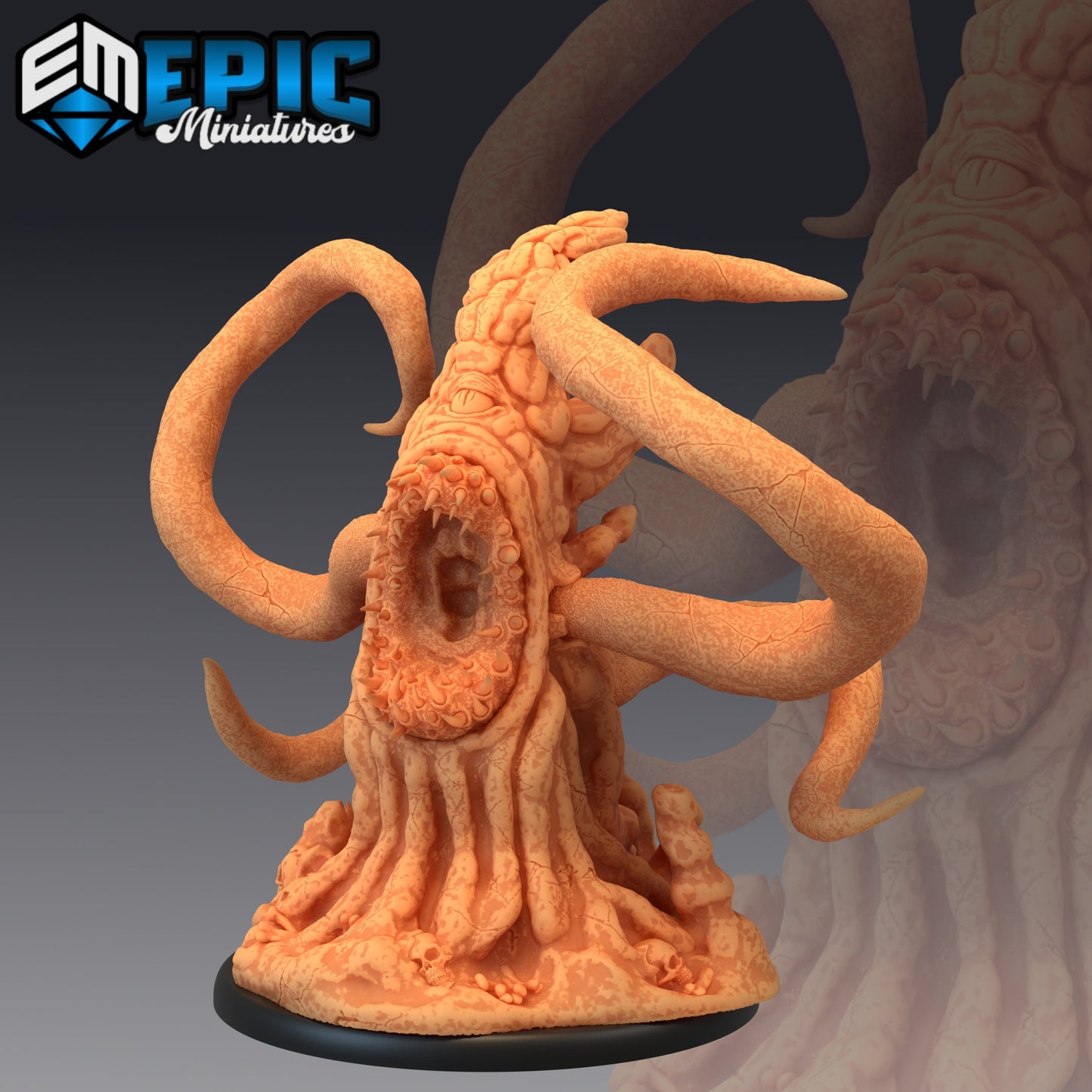 Tentacle Rock Attacking 736 - #23 Psionic Overlords - Epic Miniatures | Large | Monstrosity