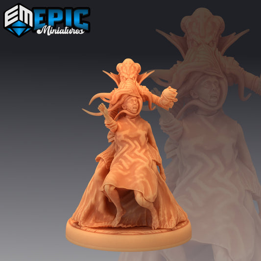 Mind Eater Eating 758 - #23 Psionic Overlords - Epic Miniatures | Medium | Humanoids, Skull