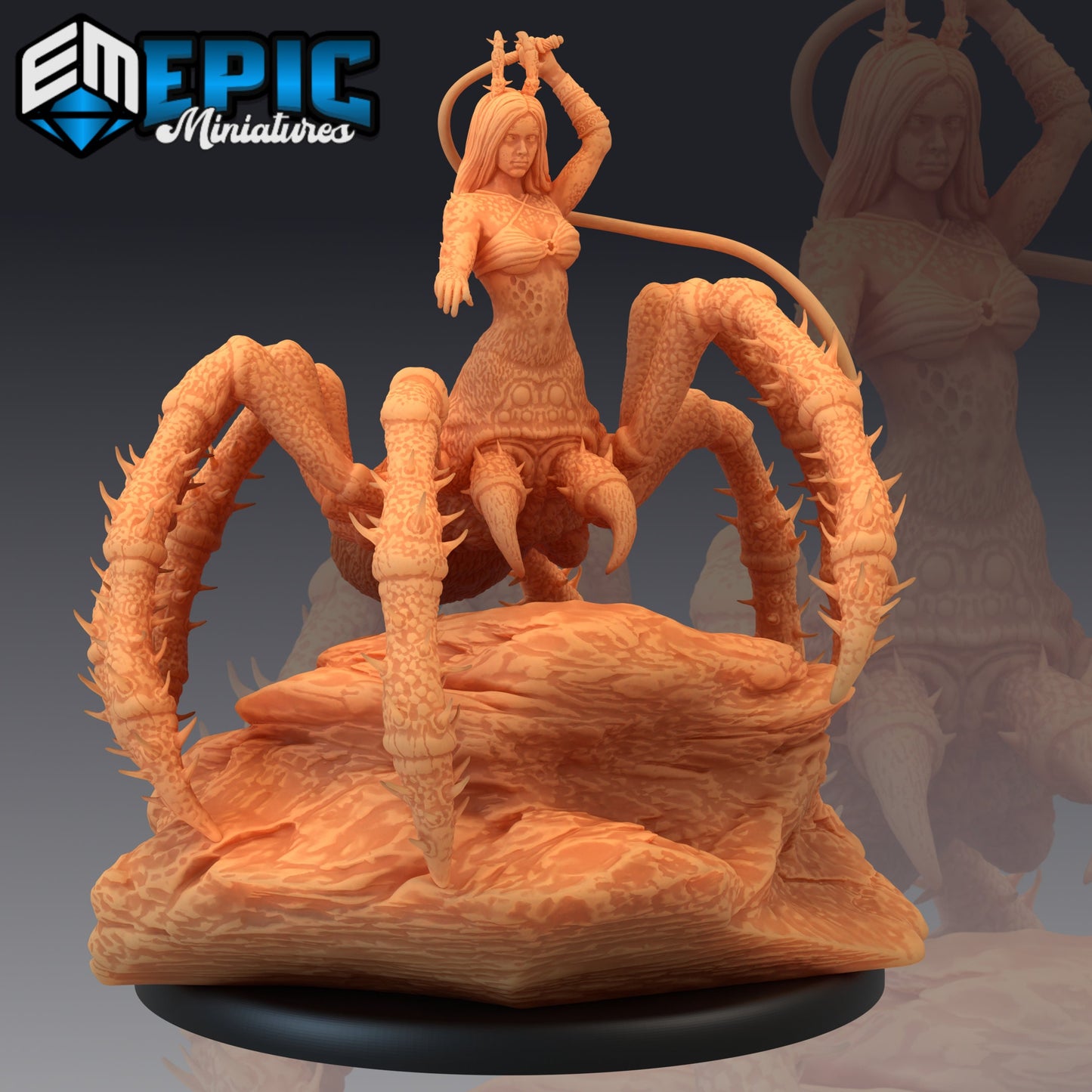 Arachne Whip 857 - #25 Endless Nightmare - Epic Miniatures | Large | Monstrosity, Feminine, Whip