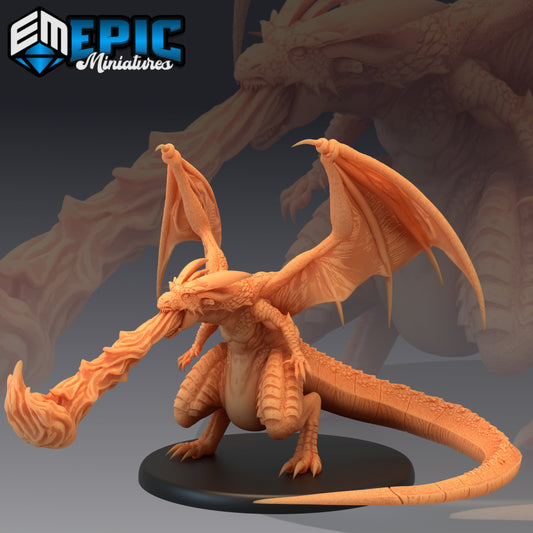Fafnir Fire Attack 816 - #24 Norse Raiders - Epic Miniatures | Large | Dragon