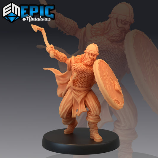 Viking Warrior Shield 781 - #24 Norse Raiders - Epic Miniatures | Medium | Human, Masculine, Axe