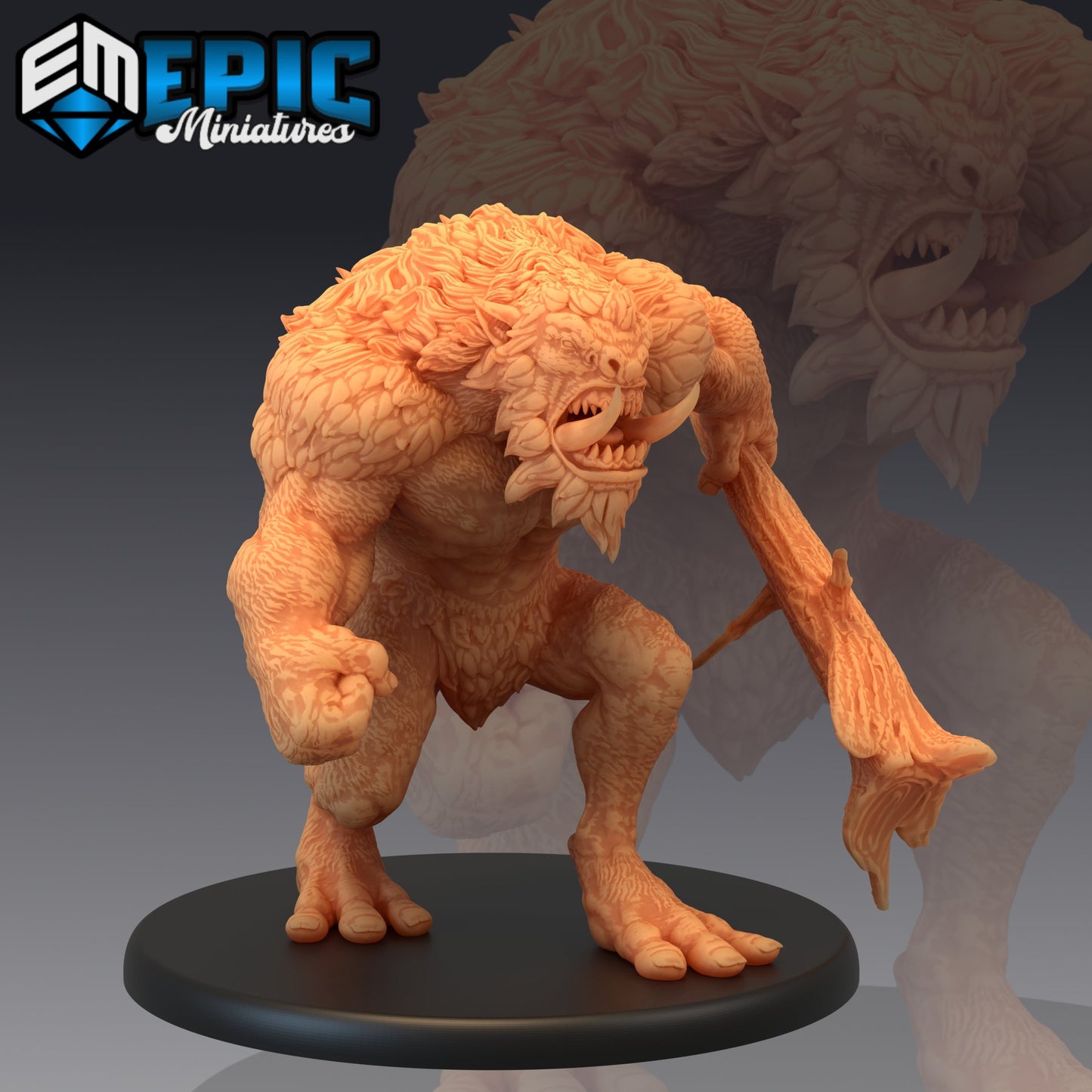 Norse Troll Angry 791 - #24 Norse Raiders - Epic Miniatures | Large | Beast, Club
