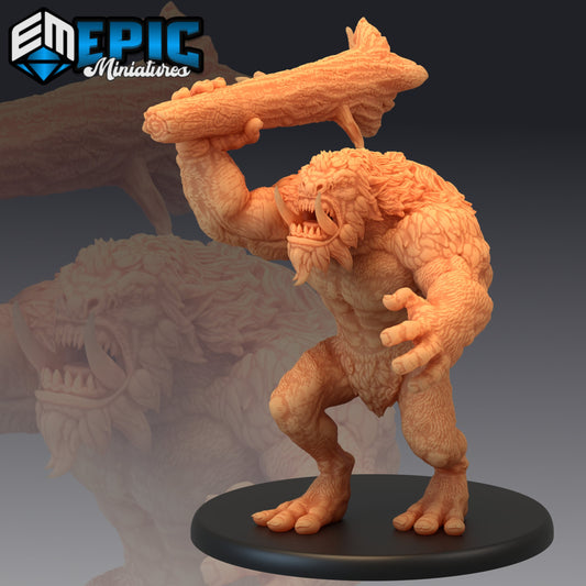 Norse Troll Attacking 792 - #24 Norse Raiders - Epic Miniatures | Large | Beast, Club