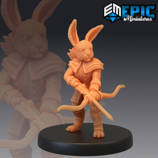Bunny Ranger 673 - #21 Rodent Wars - Epic Miniatures | Medium | Humanoids, Masculine, Bow
