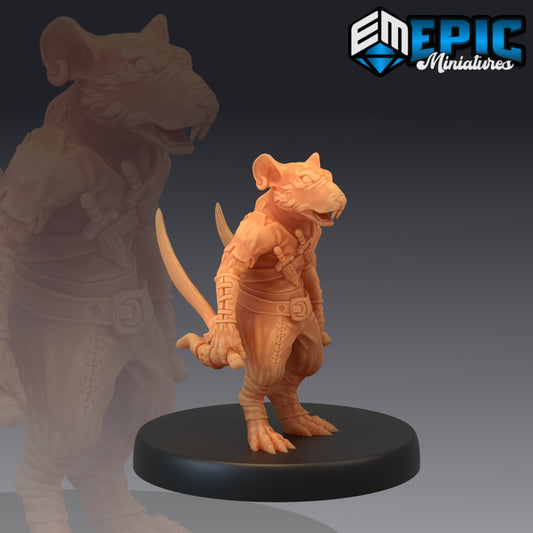 Rat Warrior 681 - #21 Rodent Wars - Epic Miniatures | Medium | Humanoids, Masculine, Sword