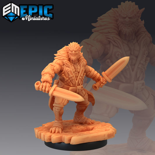Batbear Swords 744 - #23 Psionic Overlords - Epic Miniatures | Medium | Humanoids, Masculine, Sword