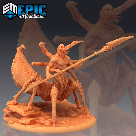 Leng Spider Spear 853 - #25 Endless Nightmare - Epic Miniatures | Large | Monstrosity, Spear
