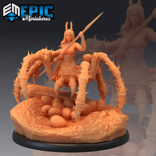 Arachne Eggs 858 - #25 Endless Nightmare - Epic Miniatures | Large | Monstrosity, Feminine, Spear