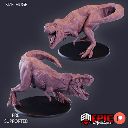 T-Rex Attacking 876 - #26 Lost Paradise - Epic Miniatures | Huge | Beast