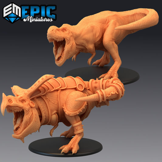 T-Rex Attacking 876 - #26 Lost Paradise - Epic Miniatures | Huge | Beast