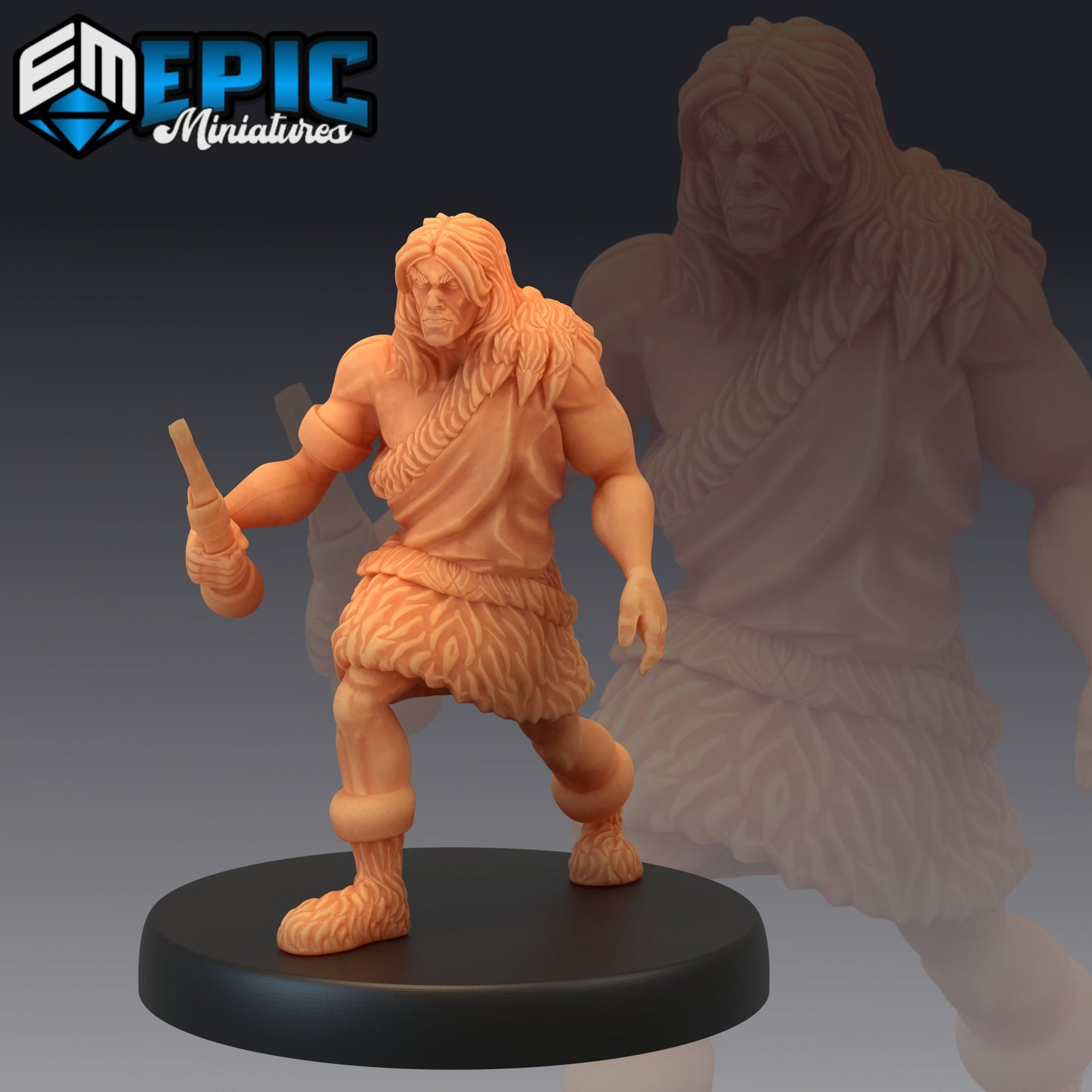 Caveman Bone 889 - #26 Lost Paradise - Epic Miniatures | Medium | Human, Masculine, Bone