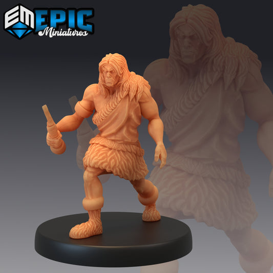 Caveman Bone 889 - #26 Lost Paradise - Epic Miniatures | Medium | Human, Masculine, Bone