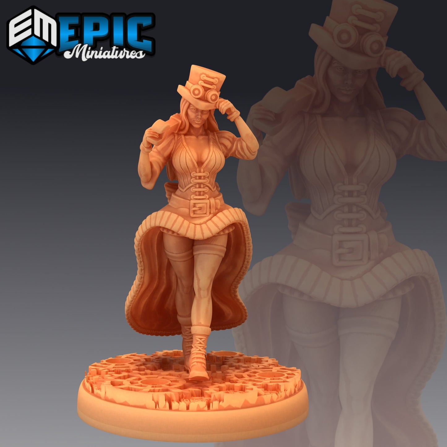 Mechanic Victoria 919 - #27 Gear Town - Epic Miniatures | Medium | Human, Feminine, Instrument