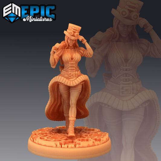 Mechanic Victoria 919 - #27 Gear Town - Epic Miniatures | Medium | Human, Feminine, Instrument