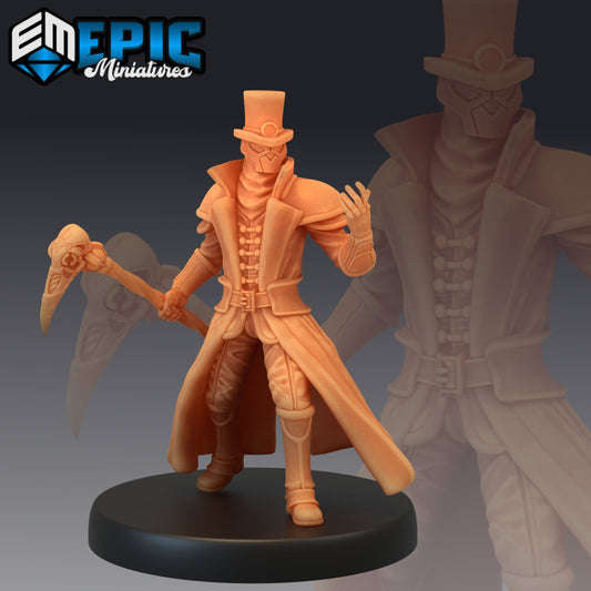 Masked Baron Staff 937 - #27 Gear Town - Epic Miniatures | Medium | Human, Masculine, Staff