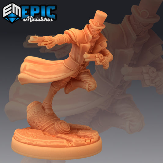 Masked Baron Pistols 938 - #27 Gear Town - Epic Miniatures | Medium | Human, Masculine, Pistol