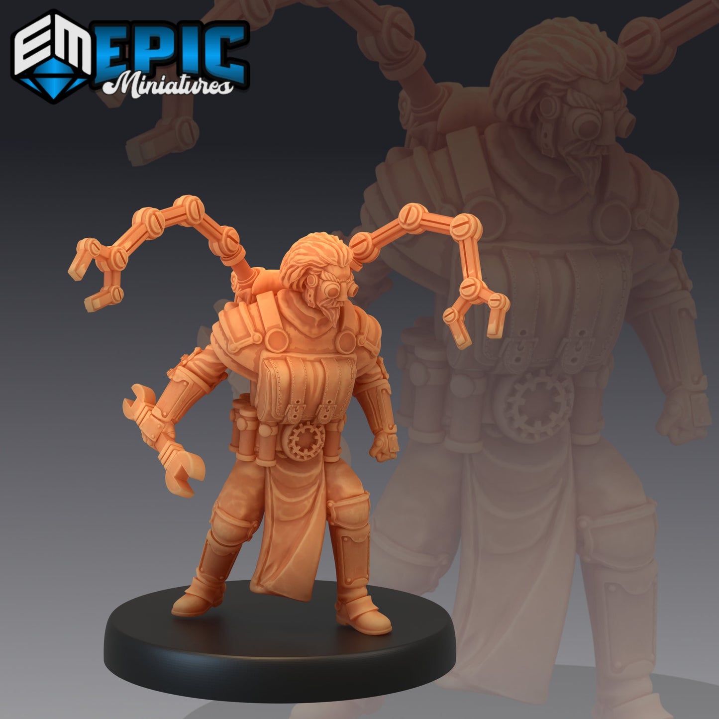 Artificer Baldrick Mecha Claws 944 - #27 Gear Town - Epic Miniatures | Medium | Human, Masculine, Instrument