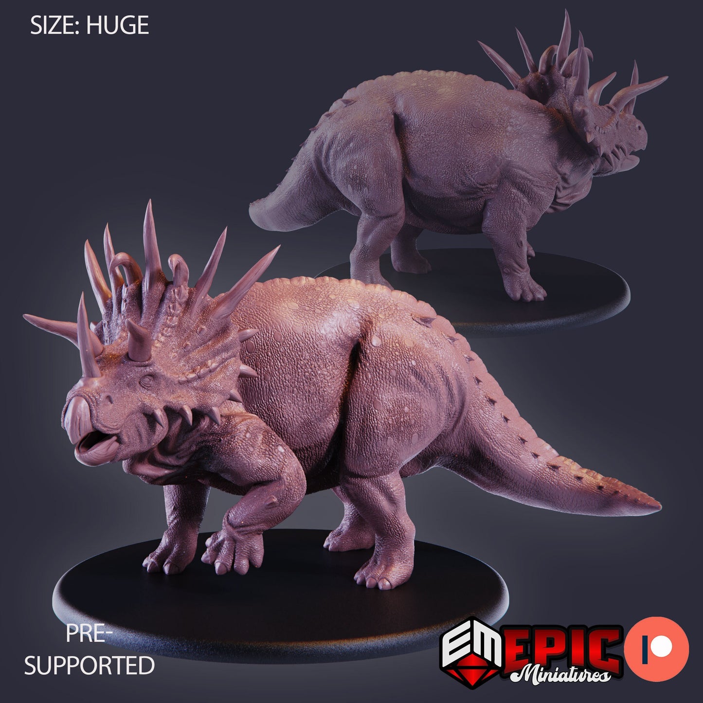 Triceratops 868 - #26 Lost Paradise - Epic Miniatures | Huge | Beast