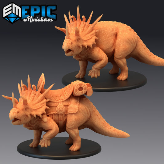 Triceratops Mounted - Epic Miniatures | Huge | Beast
