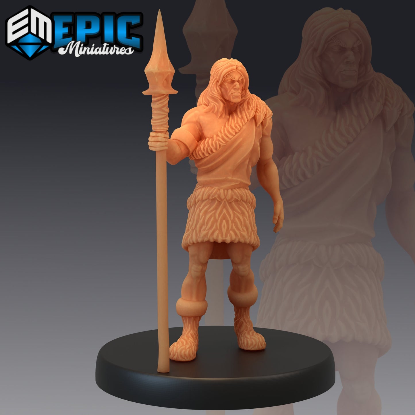 Caveman Spear - Epic Miniatures | Medium | Human, Masculine, Spear