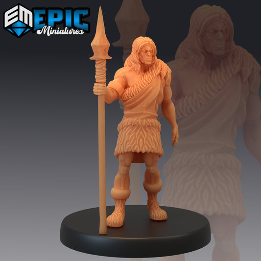Caveman Spear - Epic Miniatures | Medium | Human, Masculine, Spear